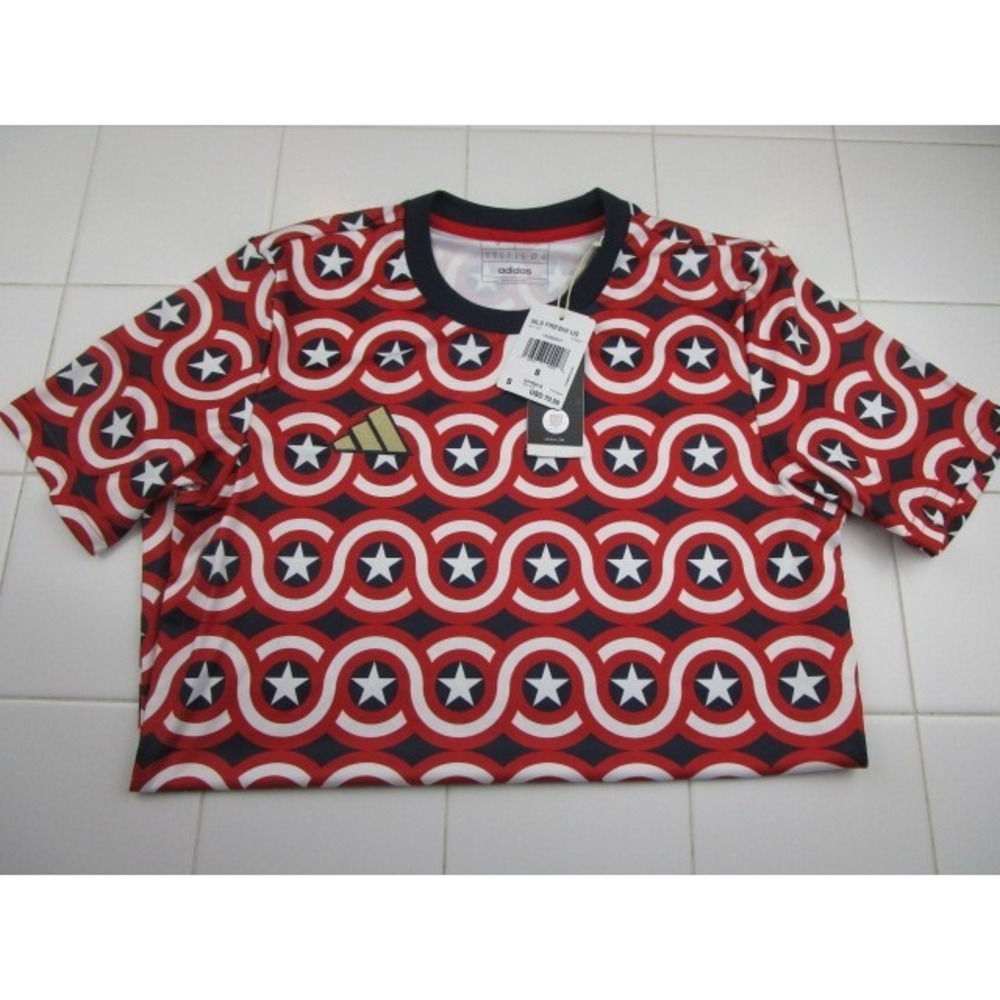 Adidas MLS Marvel Captain America Soccer Futbol Jersey Men's Small Pre-Match